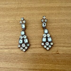 Faux diamond earrings